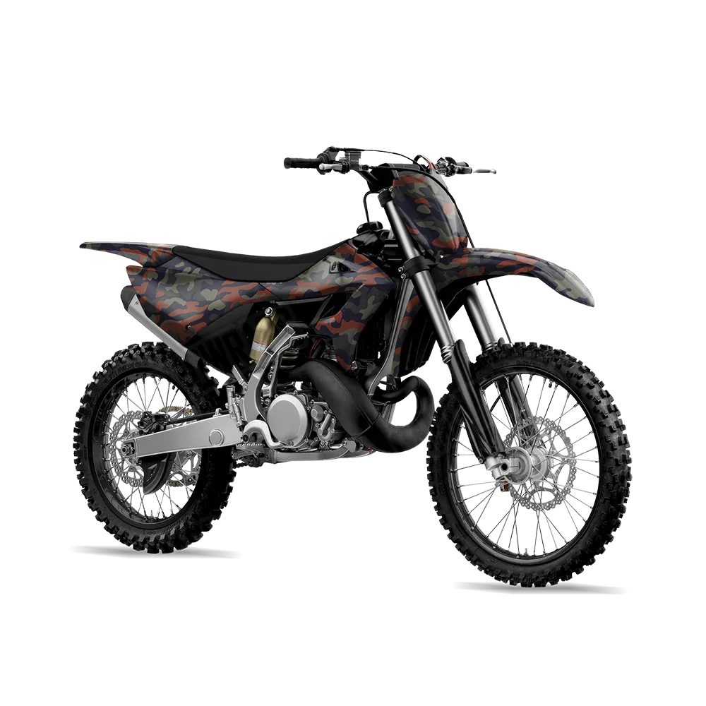Classic Blue Copper Dirt Bike Wraps