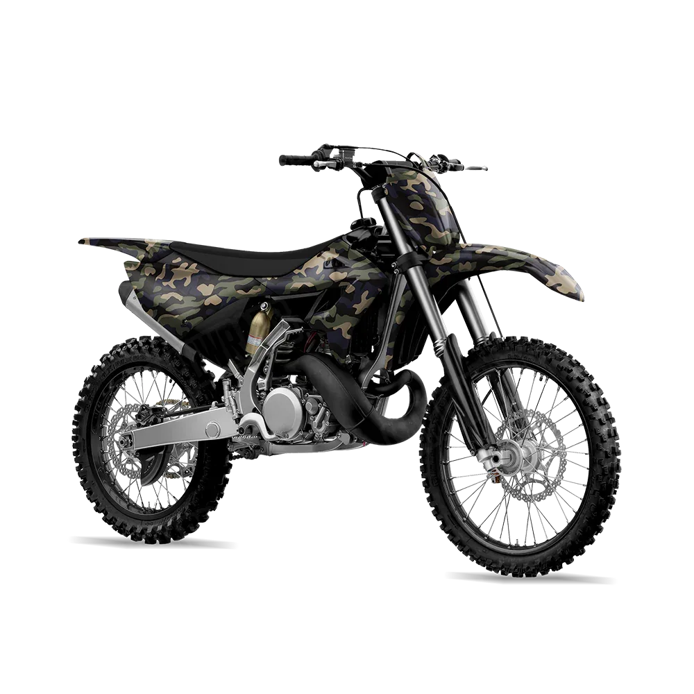Classic Militant Blue Dirt Bike Wraps