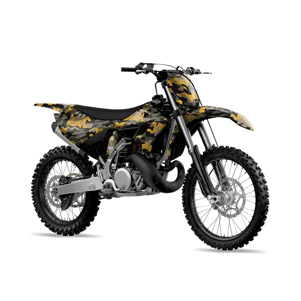 Classic Militant Yellow Dirt Bike Wraps