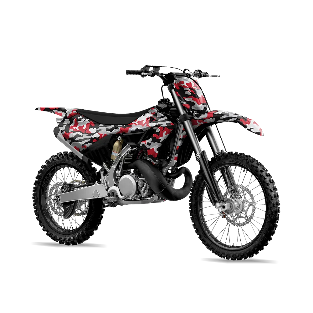 Classic Red Tiger Dirt Bike Wraps
