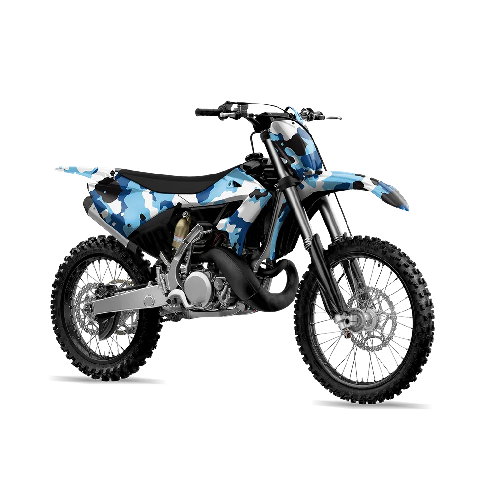 Cumulus Baby Blue Dirt Bike Wraps