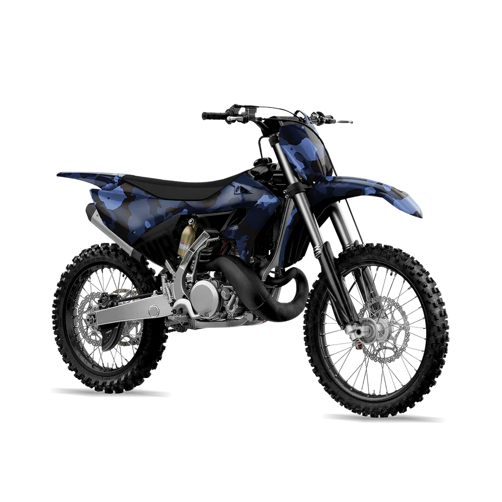 Cumulus Blue Midnight Dirt Bike Wraps