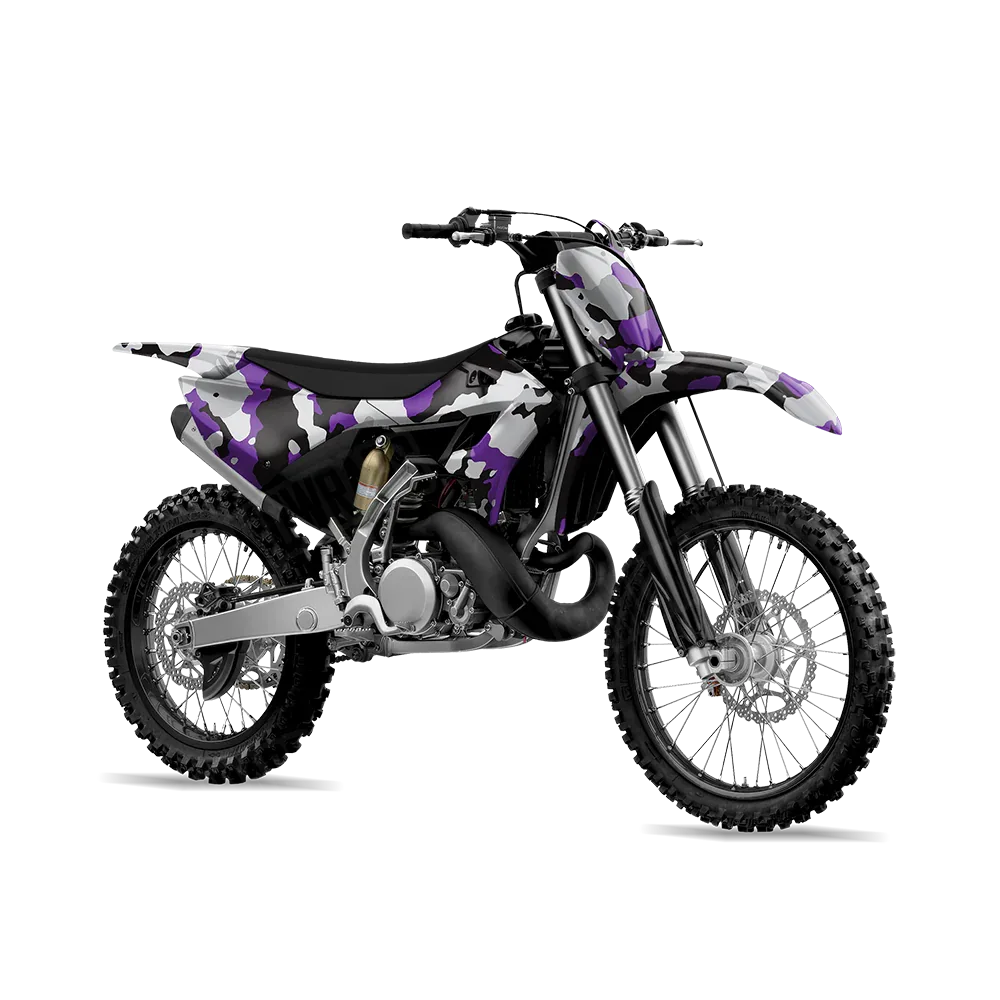 Cumulus Purple Tiger Dirt Bike Wraps