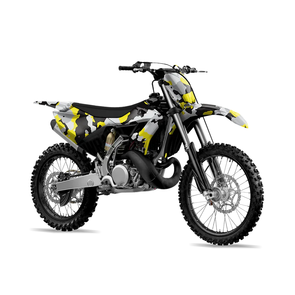 Cumulus Yellow Tiger Dirt Bike Wraps