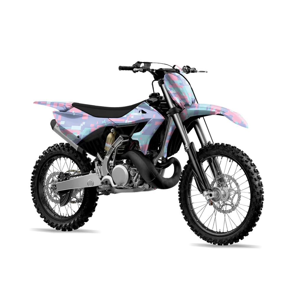 Digital Cotton Candy Dirt Bike Wraps