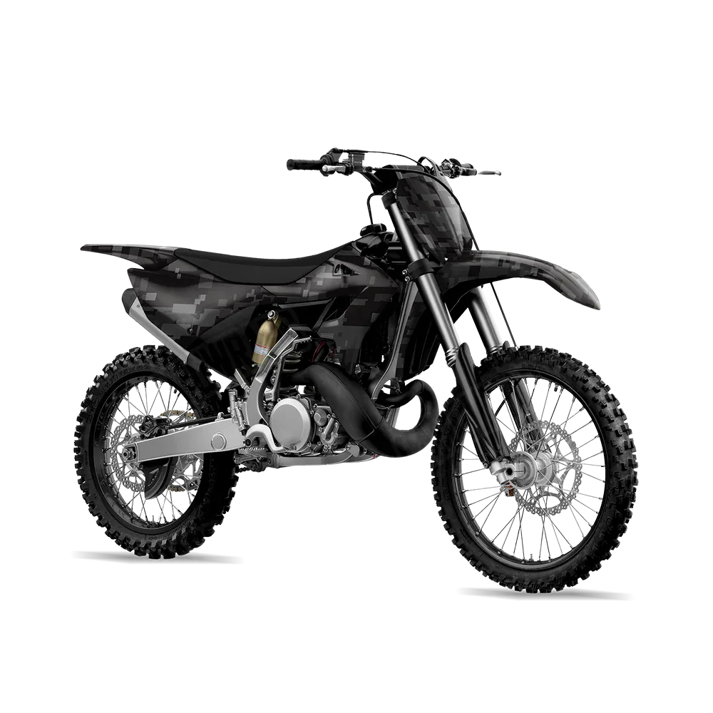 Digital Elite Black Dirt Bike Wraps