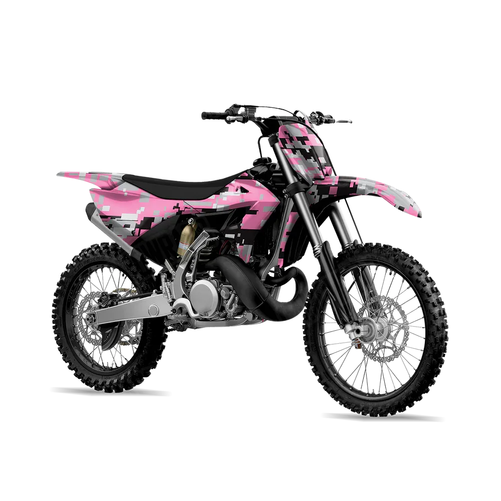 Digital Pink Tiger Dirt Bike Wraps