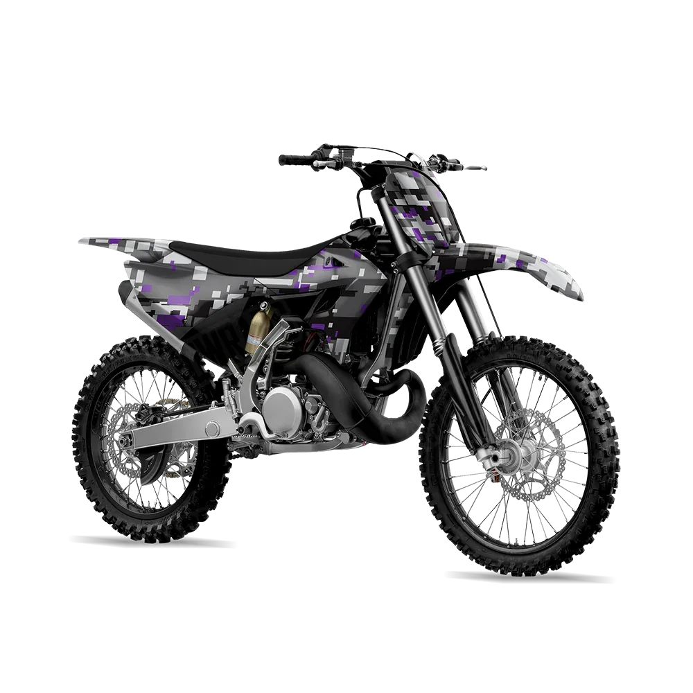 Digital Urban Purple Dirt Bike Wraps