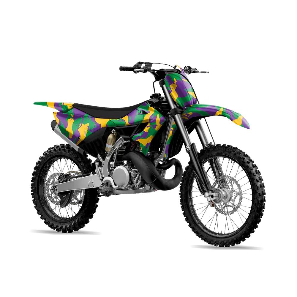Ragged Mardi Gras Dirt Bike Wraps