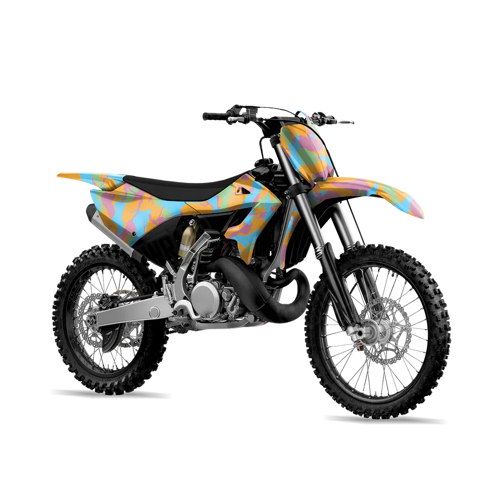 Ragged Sherbert Dirt Bike Wraps