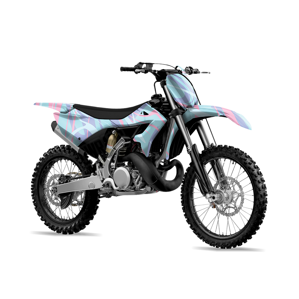 Liquid Smoke Cotton Candy Dirt Bike Wraps