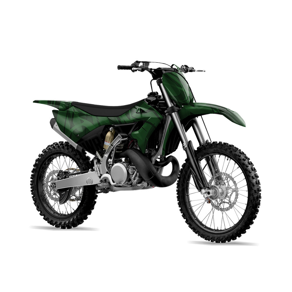 Liquid Smoke Elite Green Dirt Bike Wraps