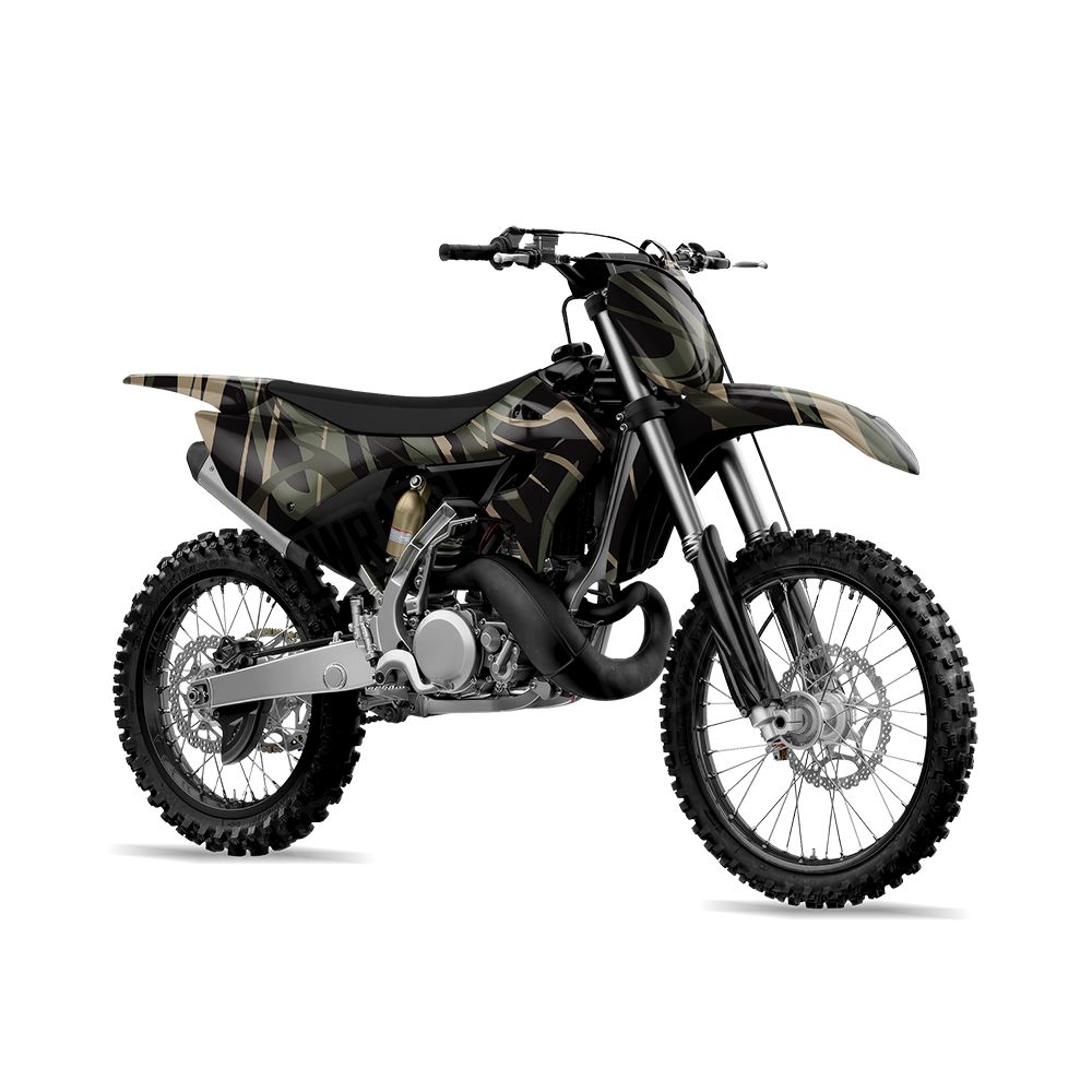 Liquid Smoke Militant Green Dirt Bike Wraps
