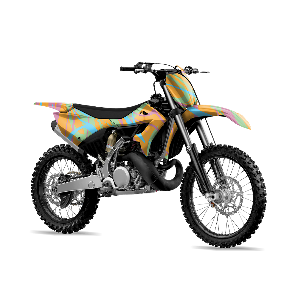 Liquid Smoke Sherbert Dirt Bike Wraps