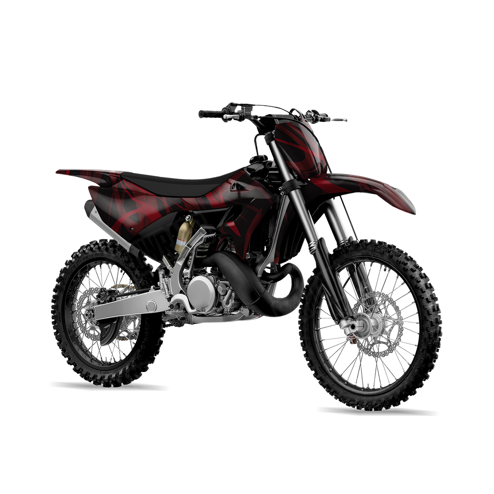 Liquid Smoke Vampire Red Dirt Bike Wraps