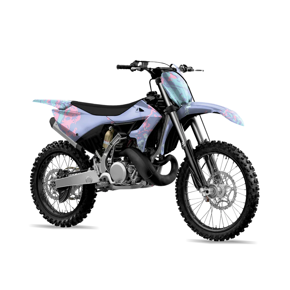 Pasted Cotton Candy Dirt Bike Wraps