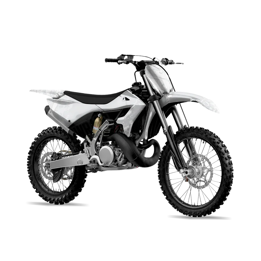 Pasted Elite White Dirt Bike Wraps