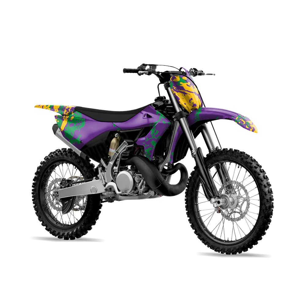Pasted Mardi Gras Dirt Bike Wraps