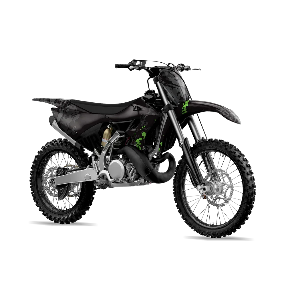 Pasted Metro Green Dirt Bike Wraps