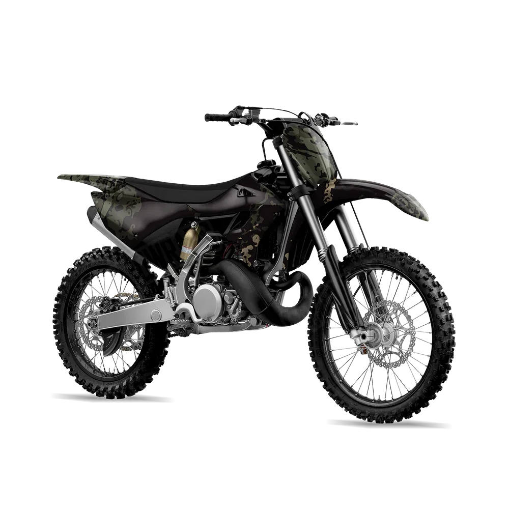 Pasted Militant Green Dirt Bike Wraps