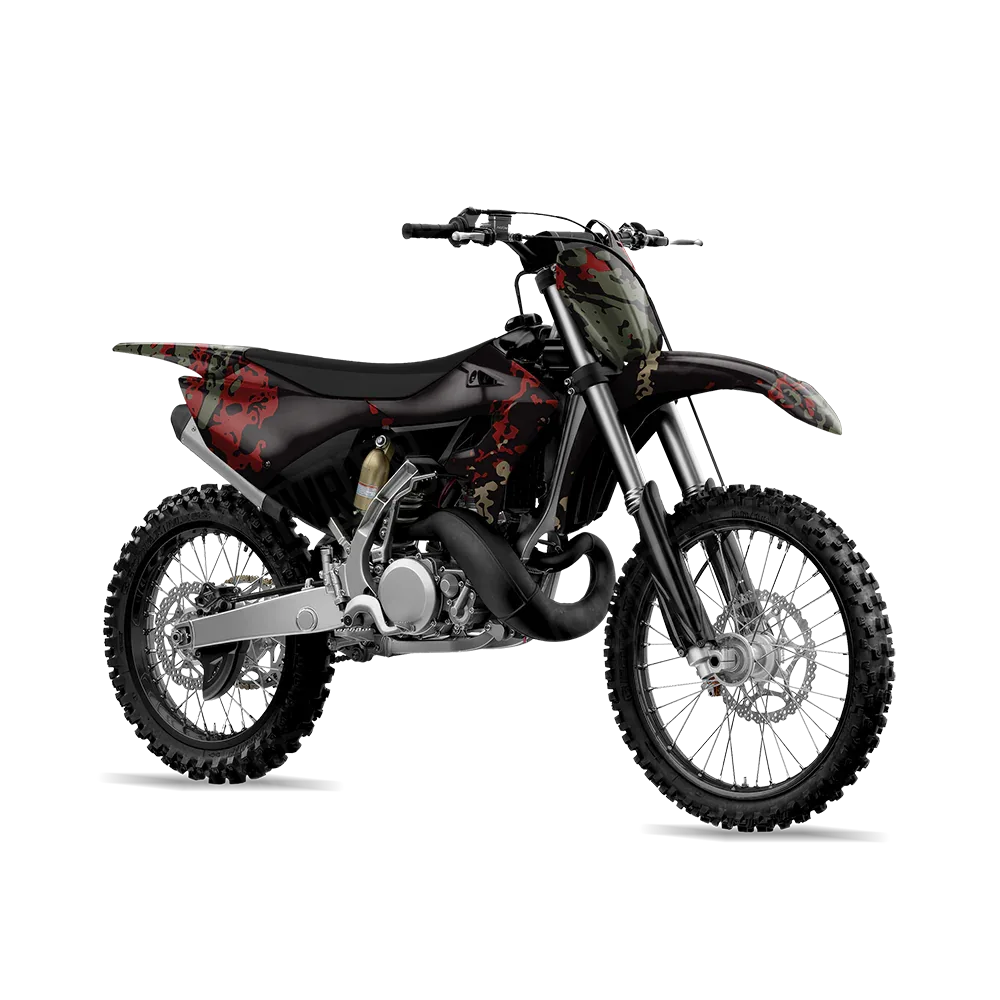 Pasted Militant Red Dirt Bike Wraps
