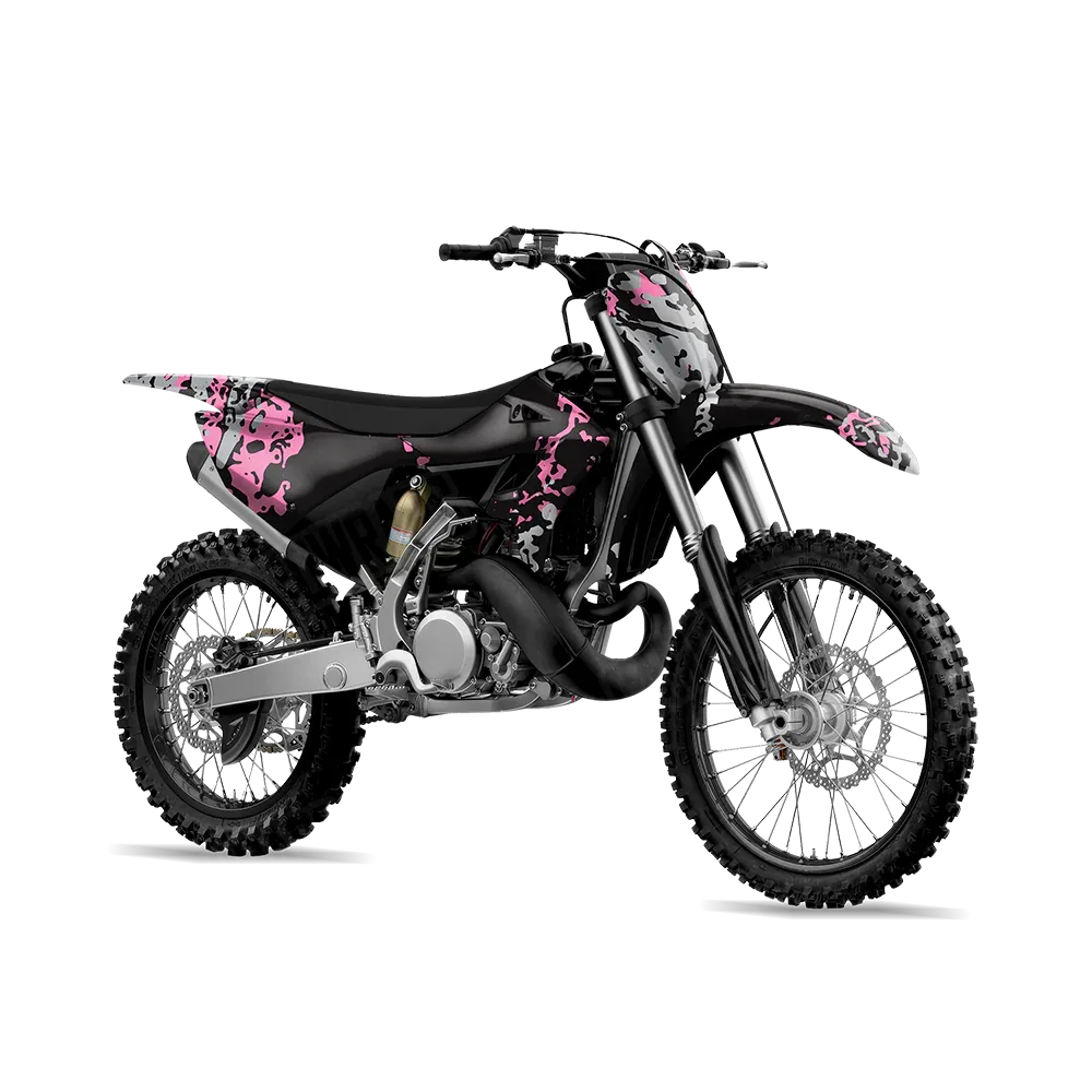 Pasted Pink Tiger Dirt Bike Wraps