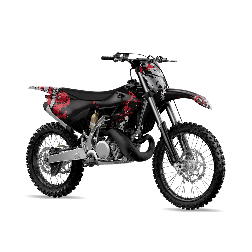 Pasted Red Tiger Dirt Bike Wraps