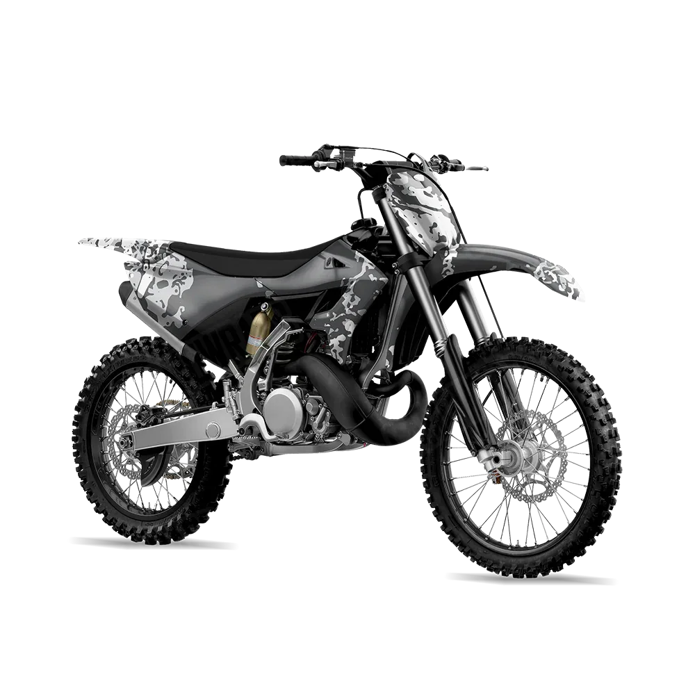 Pasted Snow Dirt Bike Wraps