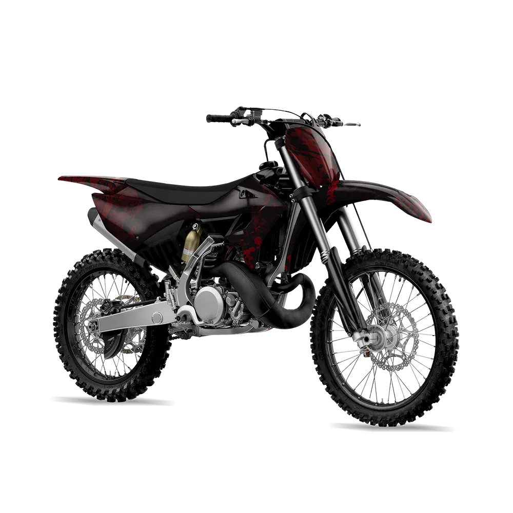 Pasted Vampire Red Dirt Bike Wraps