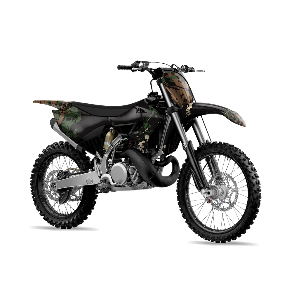 Pasted Woodland Dirt Bike Wraps