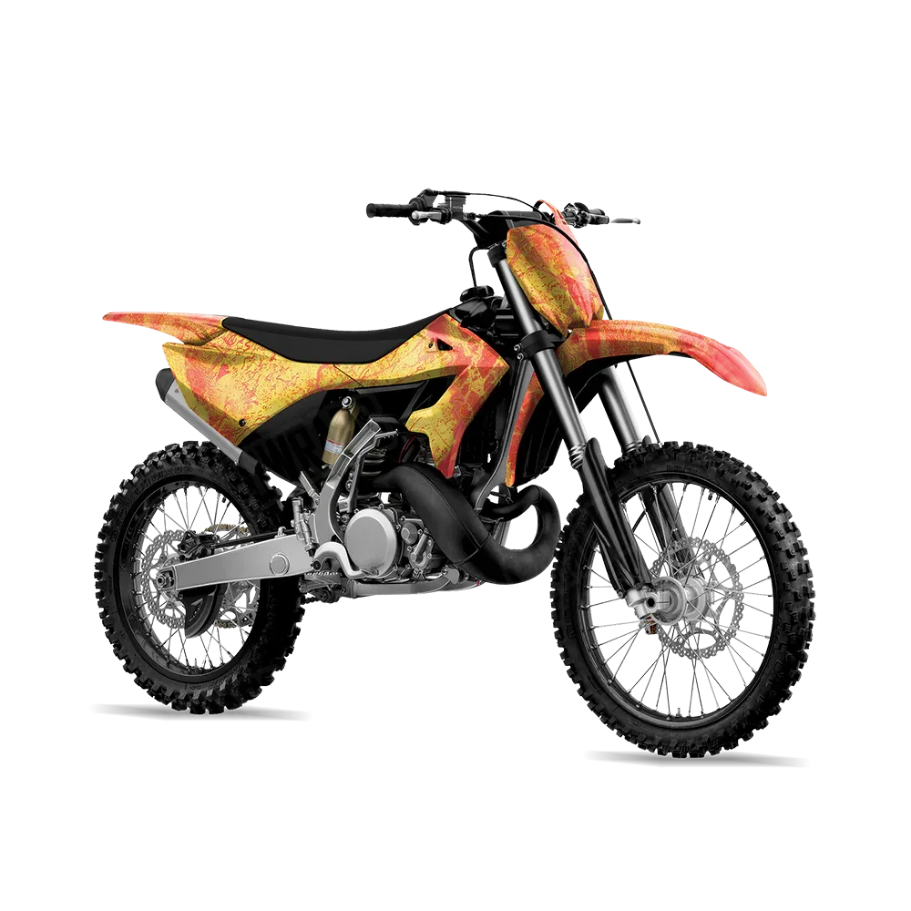Realtree WAV3 Solar Blaze Dirt Bike Wraps