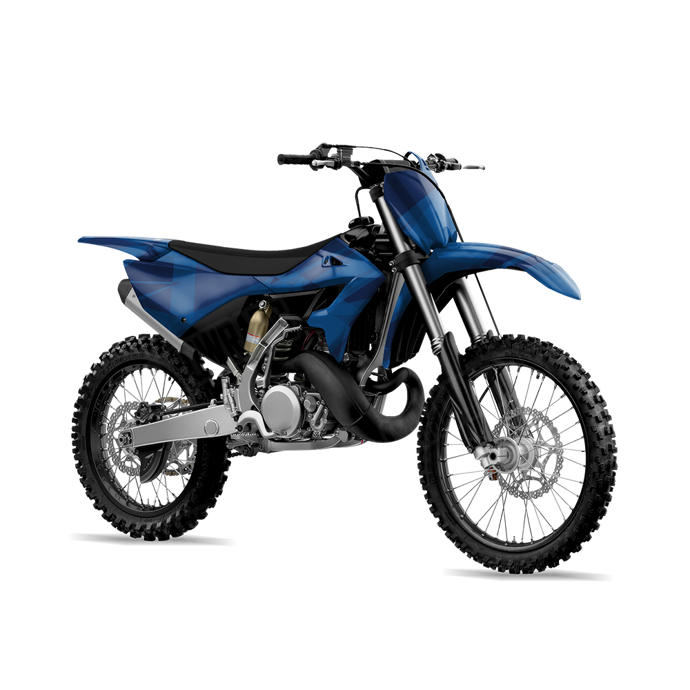 Sharp Elite Blue Dirt Bike Wraps