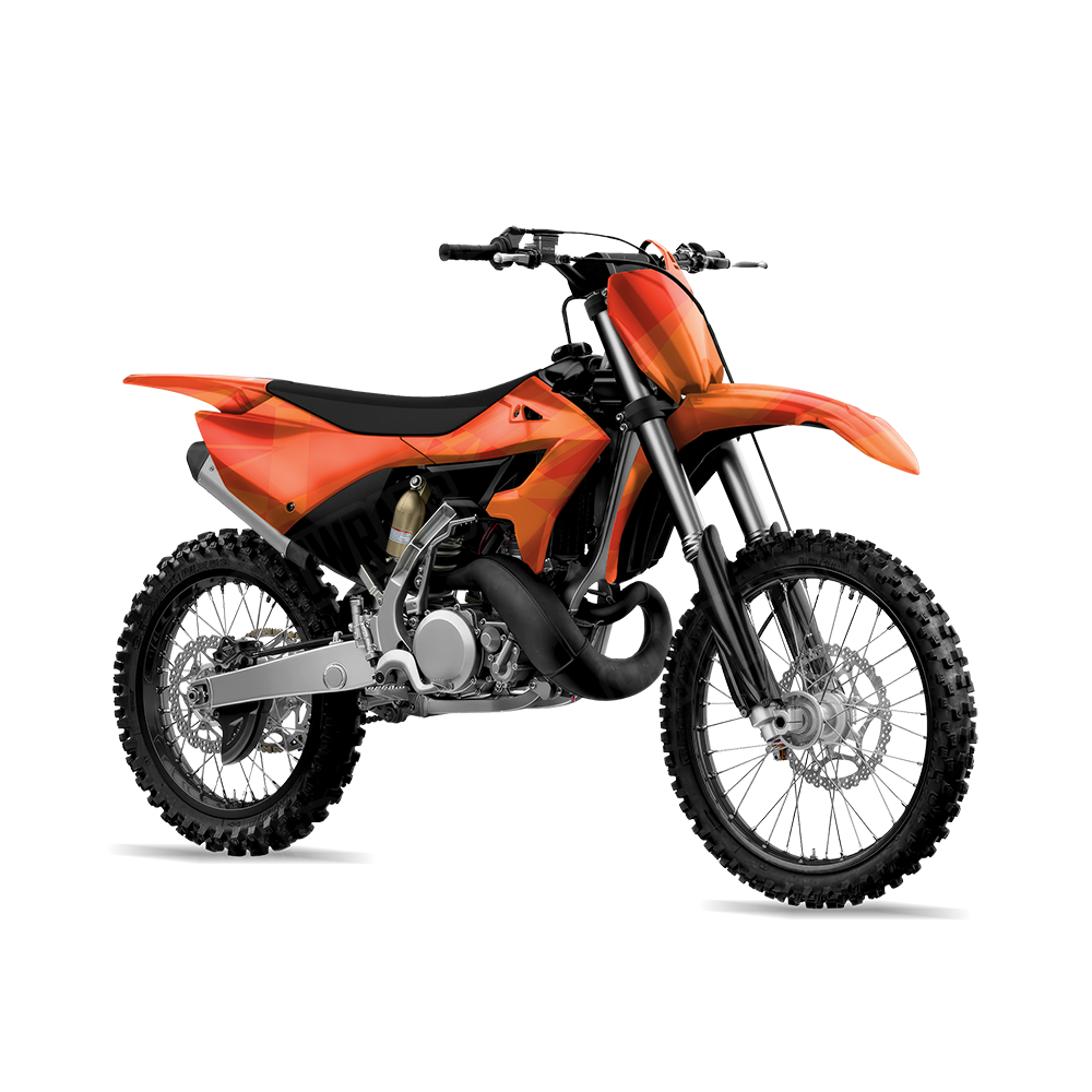 Sharp Elite Orange Dirt Bike Wraps
