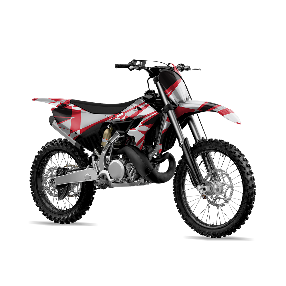 Sharp Red Tiger Dirt Bike Wraps