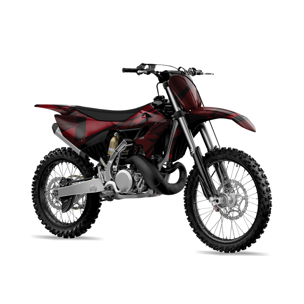 Sharp Vampire Red Dirt Bike Wraps