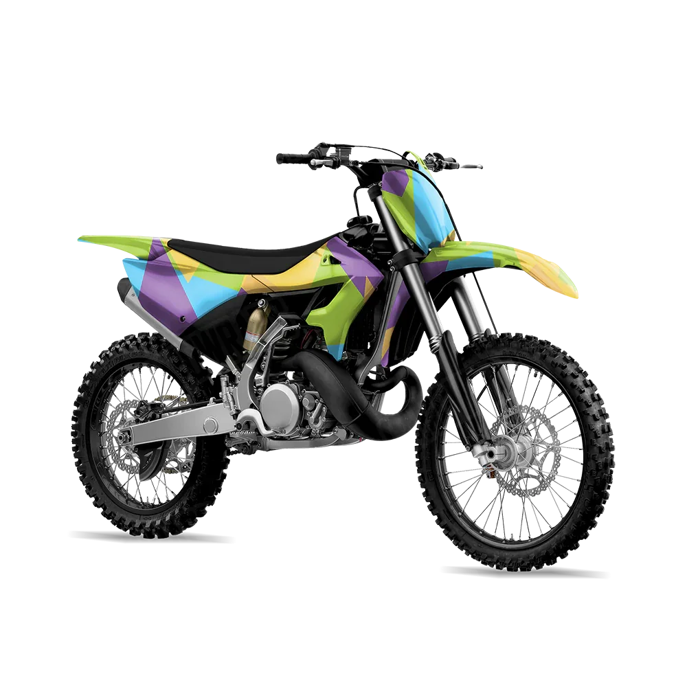 Shattered Carnival Dirt Bike Wraps