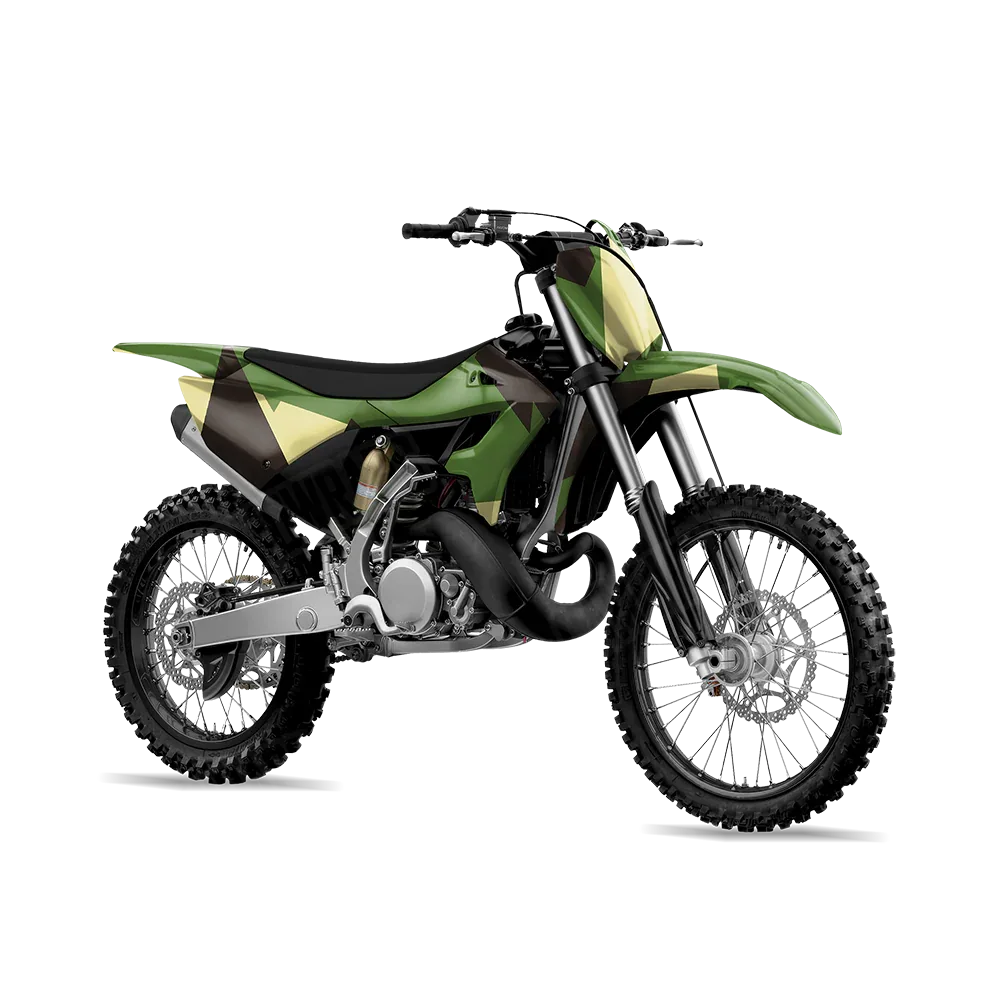 Shattered Jungle Dirt Bike Wraps
