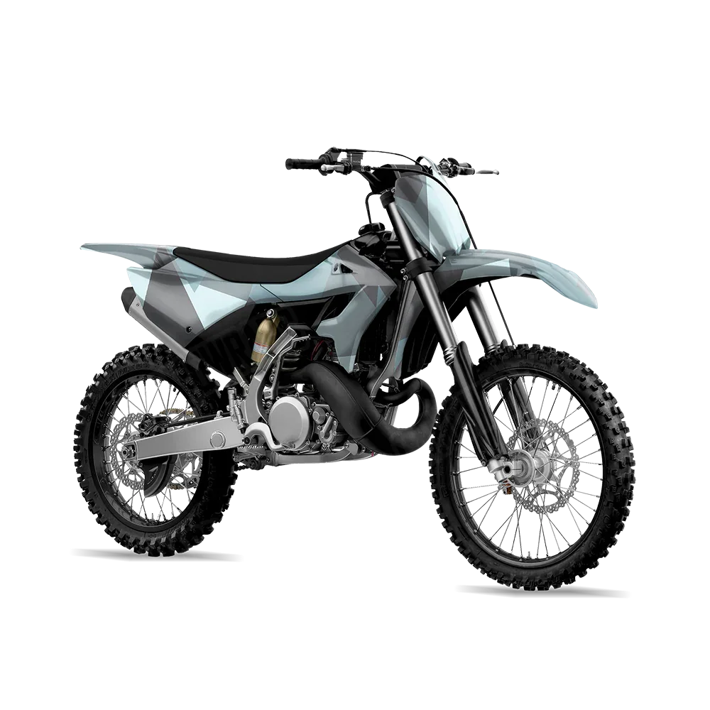 Shattered Overcast Dirt Bike Wraps
