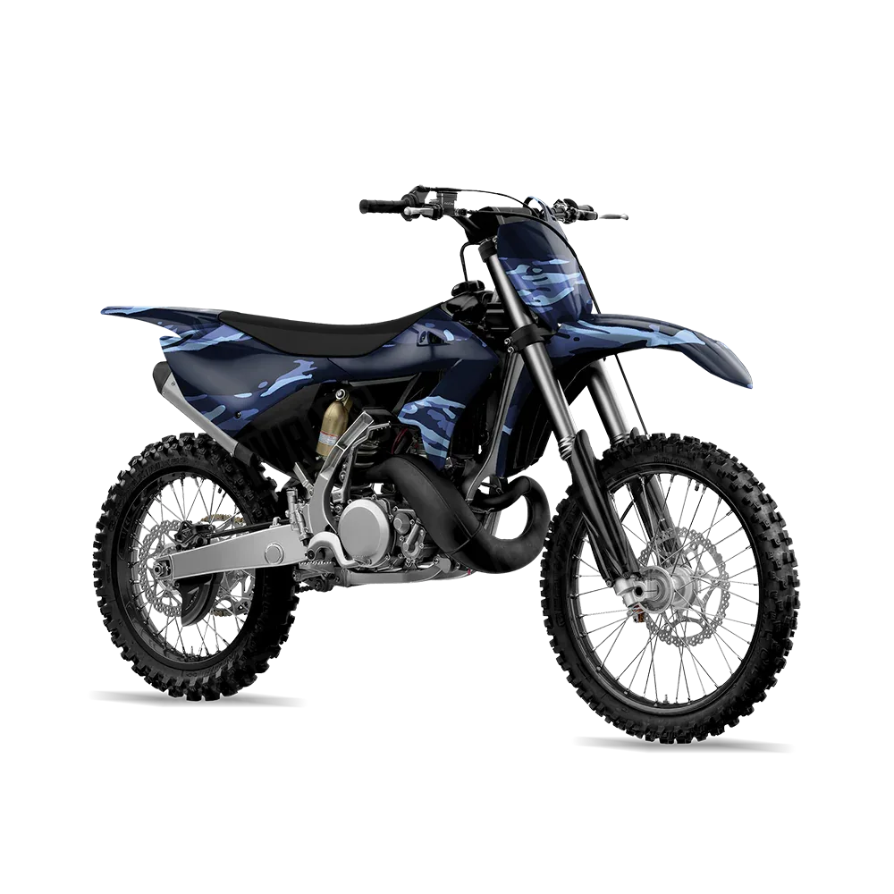 Vietnam Tiger Stripe Blue Urban Night Dirt Bike Wraps
