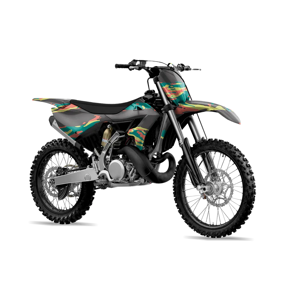 Vietnam Tiger Stripe Fiesta Dirt Bike Wraps