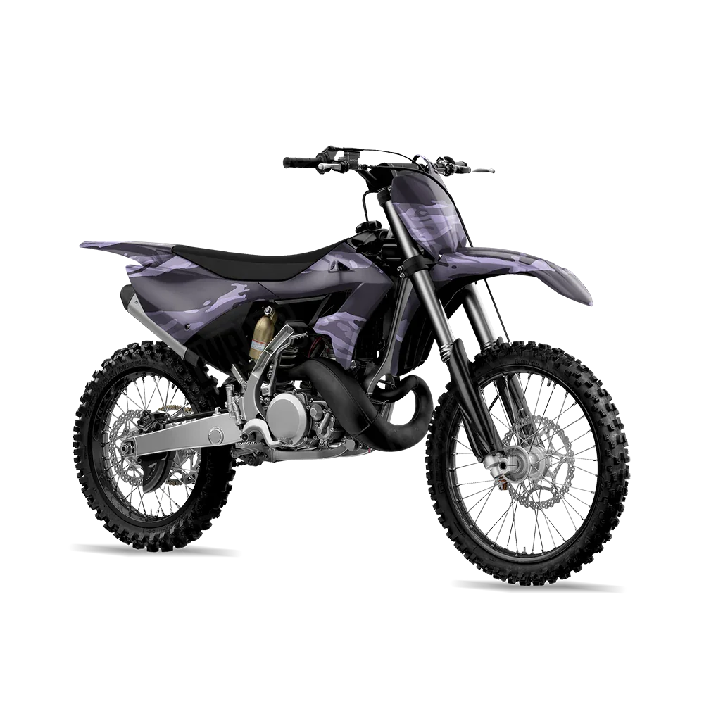 Vietnam Tiger Stripe Lilac Dirt Bike Wraps