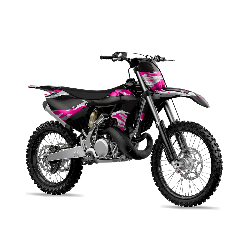 Vietnam Tiger Stripe Magenta Tiger Dirt Bike Wraps