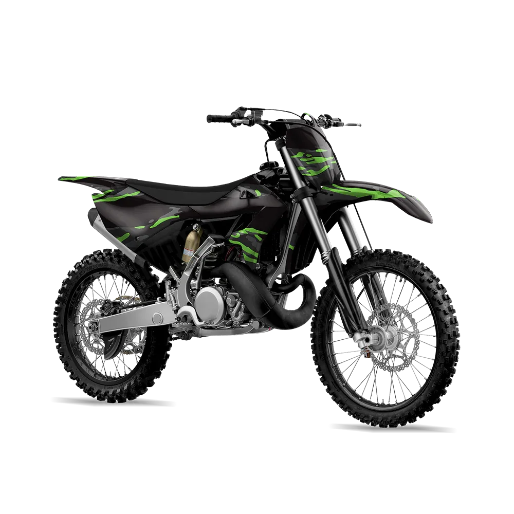 Vietnam Tiger Stripe Metro Green Dirt Bike Wraps