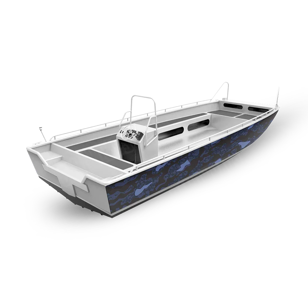 Compound Blue Midnight Fishing Boat Wraps