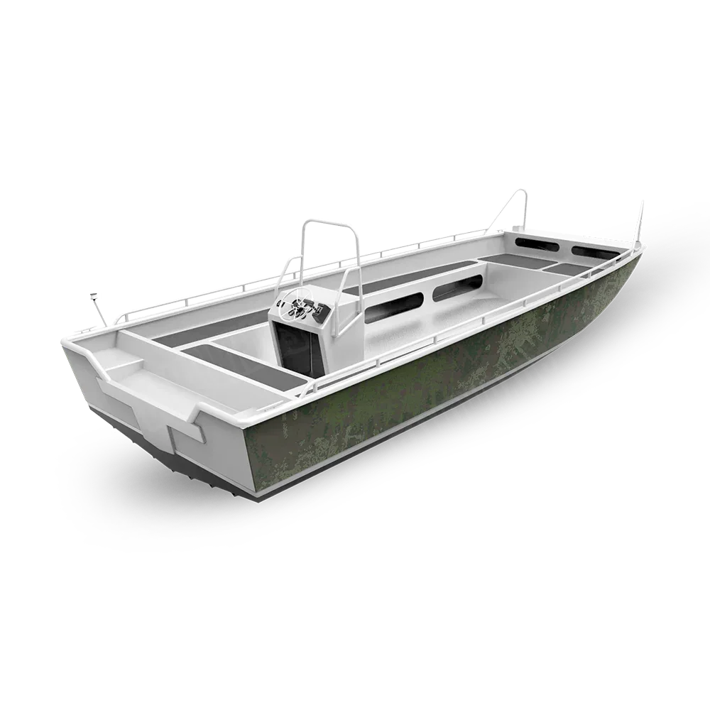 Pasted Army Dark Green Fishing Boat Wraps