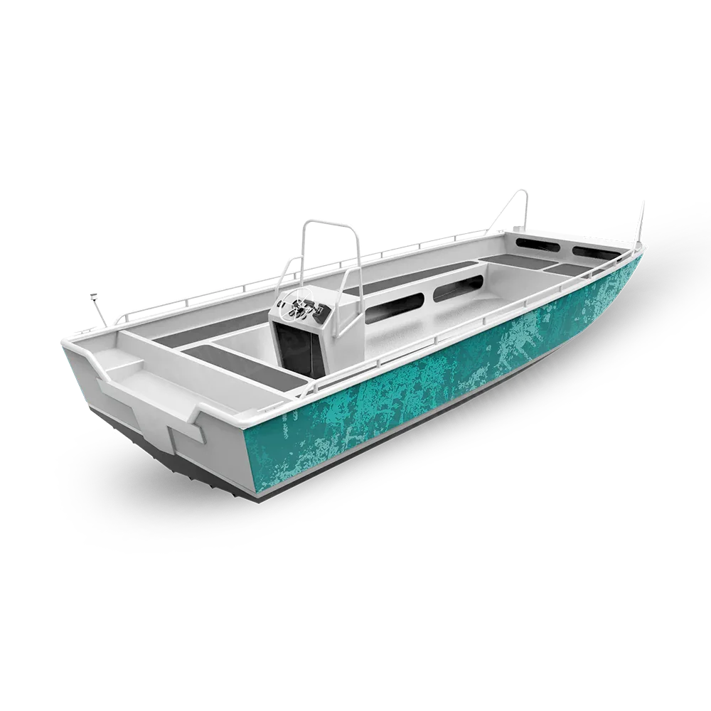 Pasted Elite Tiffany Blue Fishing Boat Wraps