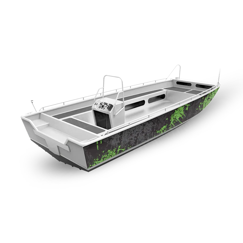 Pasted Metro Green Fishing Boat Wraps