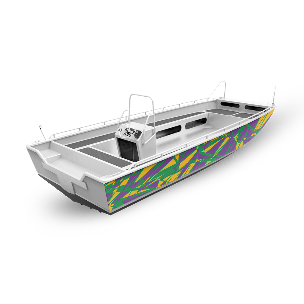 Sharp Mardi Gras Fishing Boat Wraps