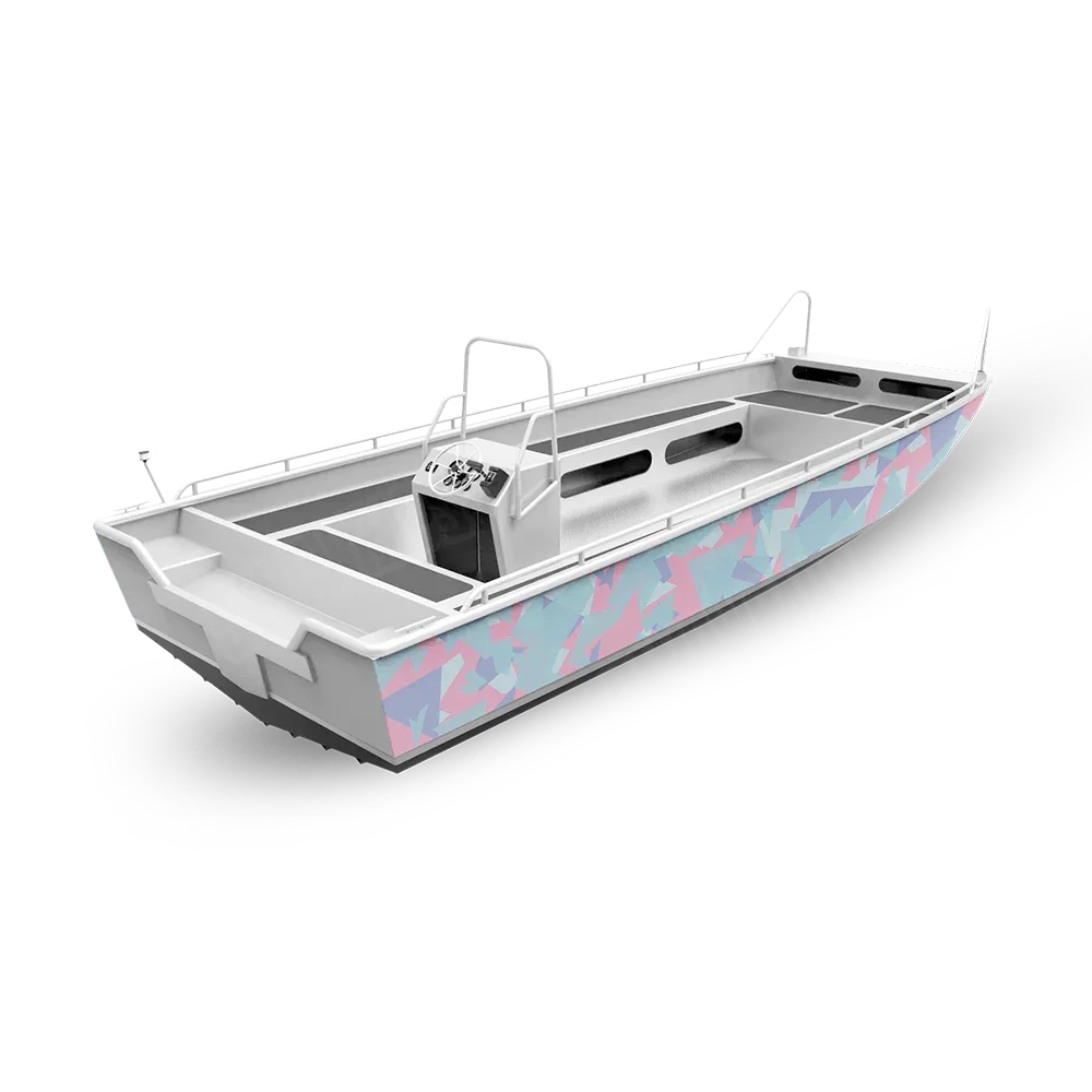 Shattered Fishing Boat Camo Vinyl Wraps - Camo Wraps