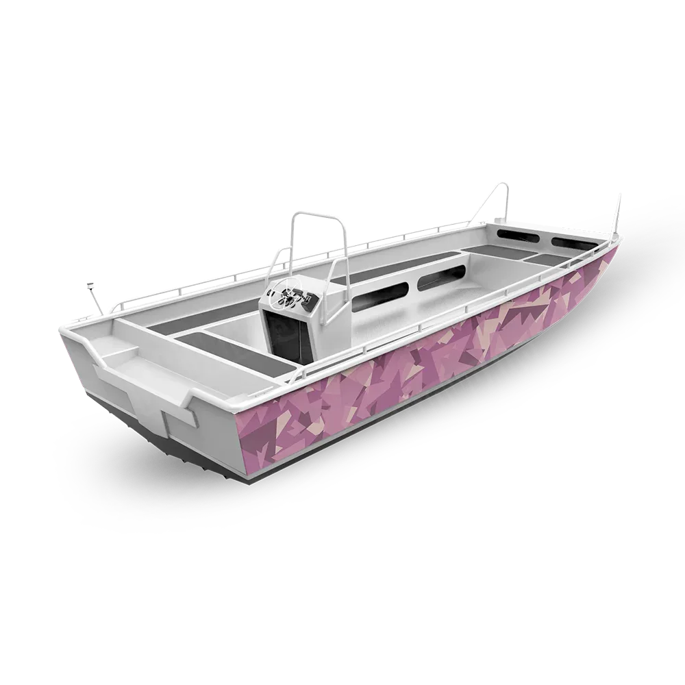 Shattered Fishing Boat Camo Vinyl Wraps - Camo Wraps